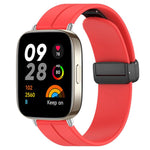 xDfind  Flat Head Groove Folding Black Buckle Silicone Watch Band, For Xiaomi Band 10 Pro / 9 Pro / Redmi Watch 6, For Redmi Watch 3 Active / Watch 3 Lite, For Redmi Watch 3