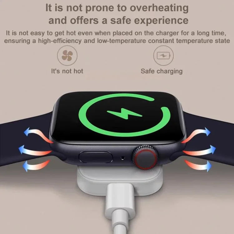 xDfind 8핀 휴대용 스마트워치 자석 무선 충전기, Apple Watch용