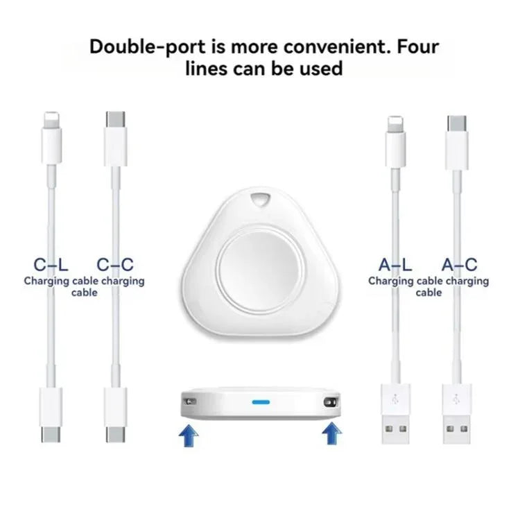 xDfind 8핀 및 타입-C 휴대용 스마트워치 자석 무선 충전기, Apple Watch용