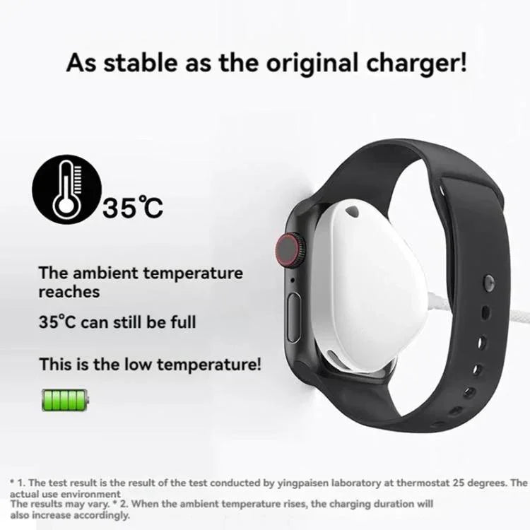 xDfind 8핀 및 타입-C 휴대용 스마트워치 자석 무선 충전기, Apple Watch용