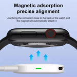 xDfind 8핀 및 타입-C 휴대용 스마트워치 자석 무선 충전기, Apple Watch용