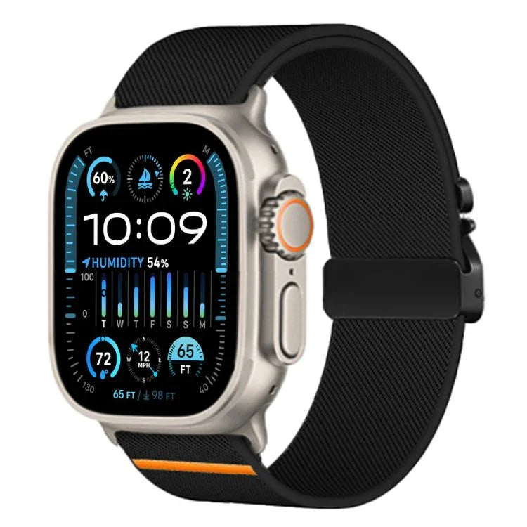 xDfind 낙하산 버클 신축성 나일론 시계줄, Apple Watch 42 / 44 / 45 / 46 / 49mm용, Apple Watch 38 / 40 / 41 / S10 42mm용