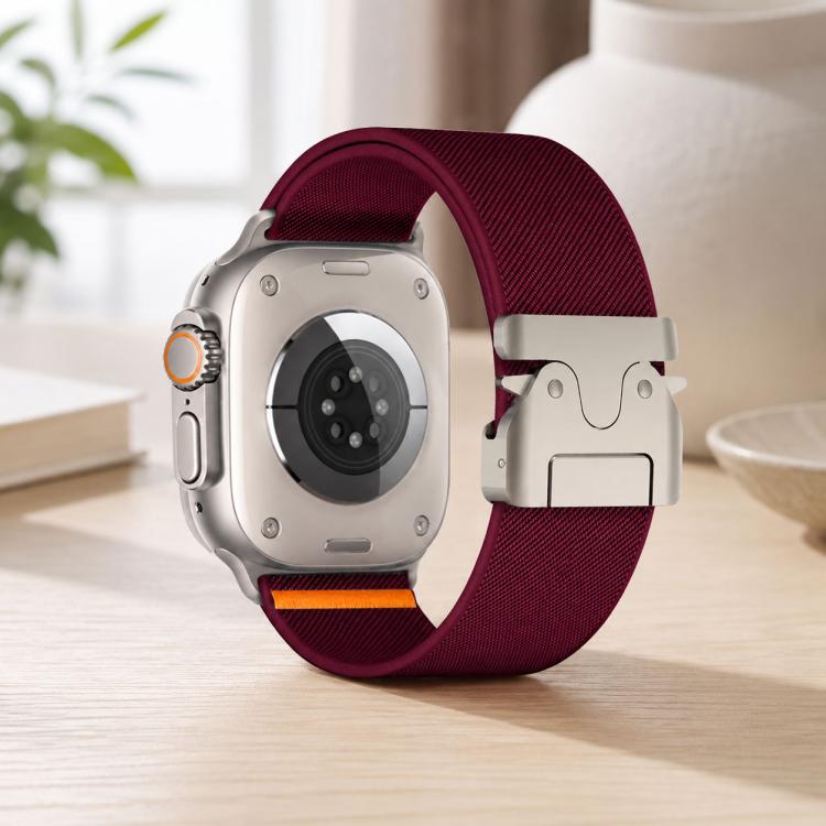 xDfind 낙하산 버클 신축성 나일론 시계줄, Apple Watch 42 / 44 / 45 / 46 / 49mm용, Apple Watch 38 / 40 / 41 / S10 42mm용