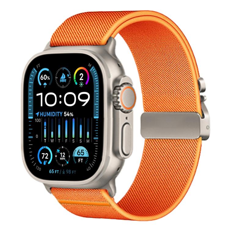 xDfind 낙하산 버클 신축성 나일론 시계줄, Apple Watch 42 / 44 / 45 / 46 / 49mm용, Apple Watch 38 / 40 / 41 / S10 42mm용