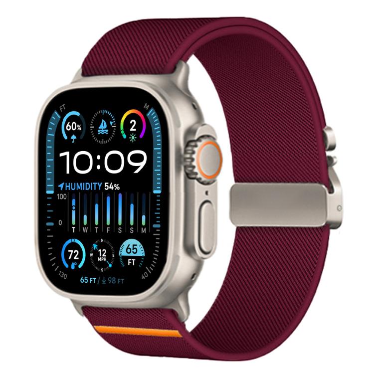 xDfind 낙하산 버클 신축성 나일론 시계줄, Apple Watch 42 / 44 / 45 / 46 / 49mm용, Apple Watch 38 / 40 / 41 / S10 42mm용