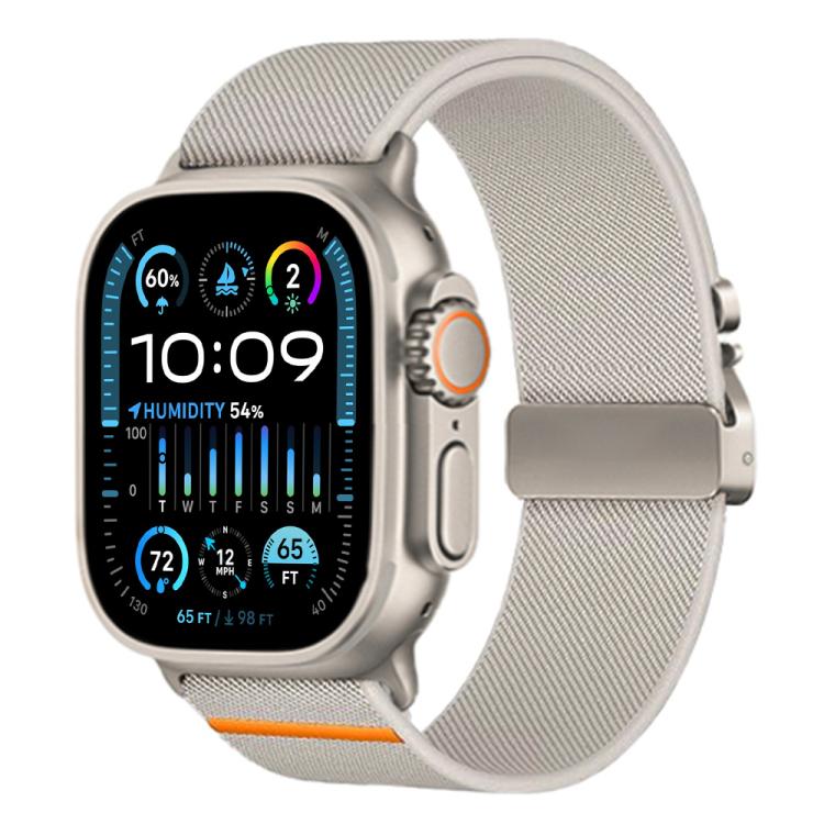xDfind 낙하산 버클 신축성 나일론 시계줄, Apple Watch 42 / 44 / 45 / 46 / 49mm용, Apple Watch 38 / 40 / 41 / S10 42mm용