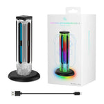 JYS NS2318 4 in 1 게임 컨트롤러 충전 도크 RGB 라이트 포함, 닌텐도 스위치 1 / 2용, JYS-NS2318
