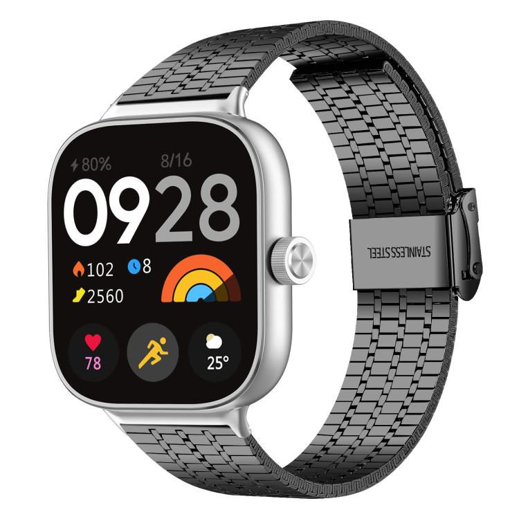 xDfind Seven Beads Buckle Stainless Steel Watch Band, For Xiaomi Band 10 Pro/9 Pro/Redmi Watch 6/5/4, For Redmi Watch 3 Active / Watch 3 Lite, For Redmi Watch 3