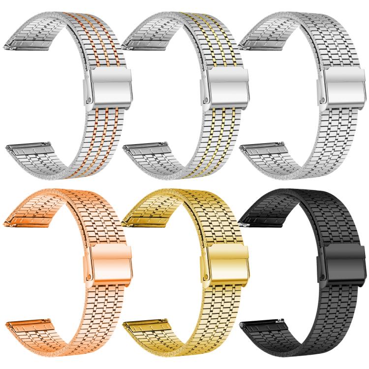 xDfind Seven Beads Buckle Stainless Steel Watch Band, For Xiaomi Band 10 Pro/9 Pro/Redmi Watch 6/5/4, For Redmi Watch 3 Active / Watch 3 Lite, For Redmi Watch 3