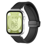 xDfind Crazy Horse Pattern Silicone Skin Magnetic Buckle Watch Band, For Huawei Watch Fit4 Pro / Fit4 / Fit3, For Huawei Watch D2