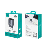 USAMS CC323 T66 45W USB-C / Type-C GaN 고속 충전기, EU 플러그, CC323