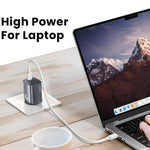 USAMS CC323 T66 45W USB-C / Type-C GaN 고속 충전기, EU 플러그, CC323