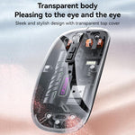 Yesido KB29 투명 블루투스 듀얼 모드 무선 마우스, KB29 (화이트), KB29 (블랙)
