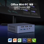 GXMO N9(N95) Windows 11 인텔 ADL-N N95 4코어 프로세서 미니 컴퓨터, 16GB+512GB