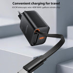 Yesido YC99 40W 고속 충전기 텔레스코픽 타입-C 케이블 포함, YC99