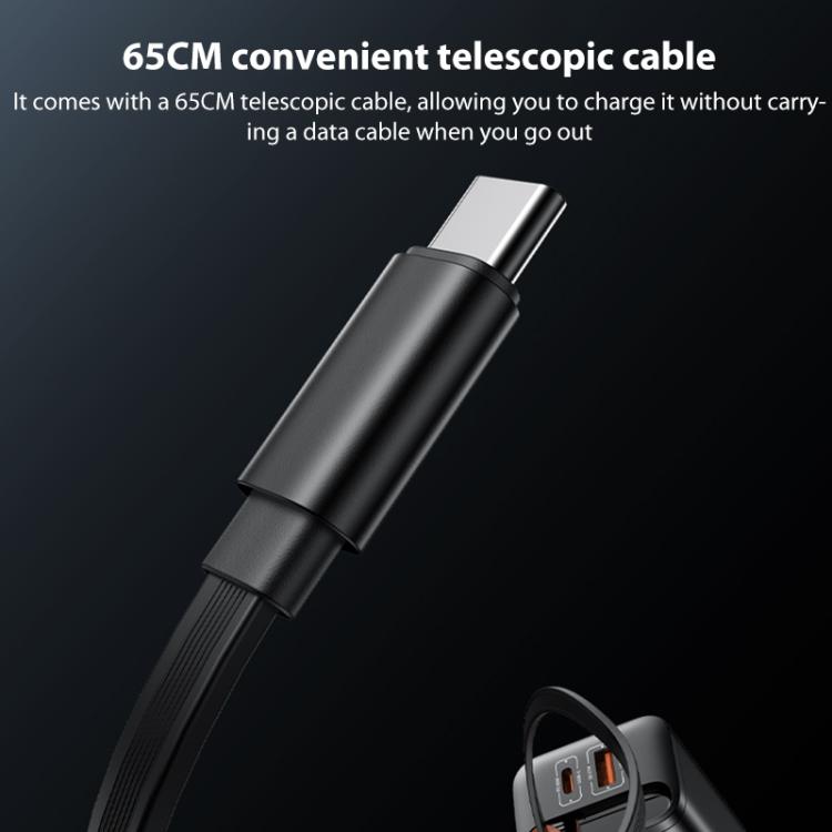 Yesido YC99 40W 고속 충전기 텔레스코픽 타입-C 케이블 포함, YC99