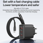 Yesido YC144C 65W 3포트 고속 충전기 1m 타입-C 케이블 포함, YC144C