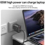 Yesido YC144C 65W 3포트 고속 충전기 1m 타입-C 케이블 포함, YC144C