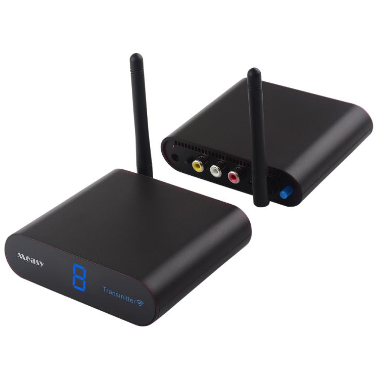 Measy AV540 5.8GHz Wireless Audio / Video Transmitter and Receiver with Infrared Return Function, Distance: 400m, AV540 Black