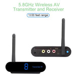 Measy AV540 5.8GHz Wireless Audio / Video Transmitter and Receiver with Infrared Return Function, Distance: 400m, AV540 Black
