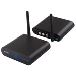 Measy AV550 5.8GHz 무선 오디오/비디오 송수신기 적외선 리턴 기능 포함, 거리: 500m, AV550 블랙