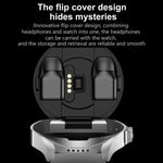 F36 1.46인치 TFT 컬러 스크린 2-in-1 블루투스 이어폰 스마트 워치, 블루투스 통화 / NFC 지원