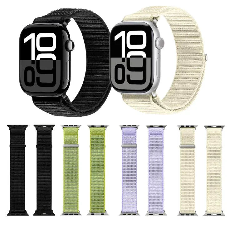 DUX DUCIS YE 시리즈 나일론 직조 시계줄, 애플 워치 46mm / 49mm / 45mm / 44mm용, 애플 워치 42mm / 41mm / 40mm / 38mm용