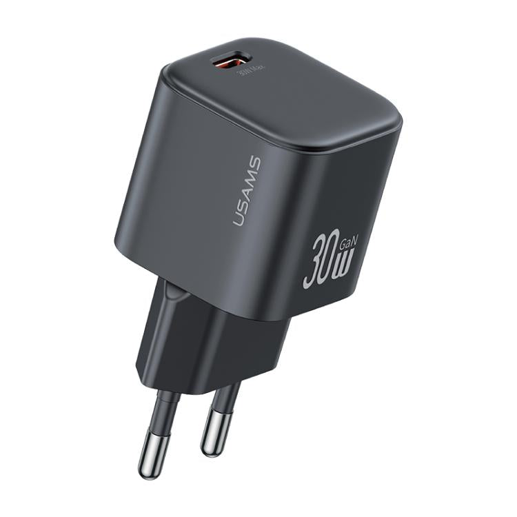 USAMS CC262 30W GaN USB-C / 타입-C 포트 미니 고속 충전기, EU 플러그