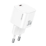 USAMS CC262 30W GaN USB-C / 타입-C 포트 미니 고속 충전기, EU 플러그