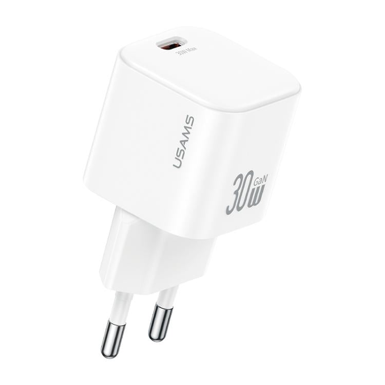 USAMS CC262 30W GaN USB-C / 타입-C 포트 미니 고속 충전기, EU 플러그