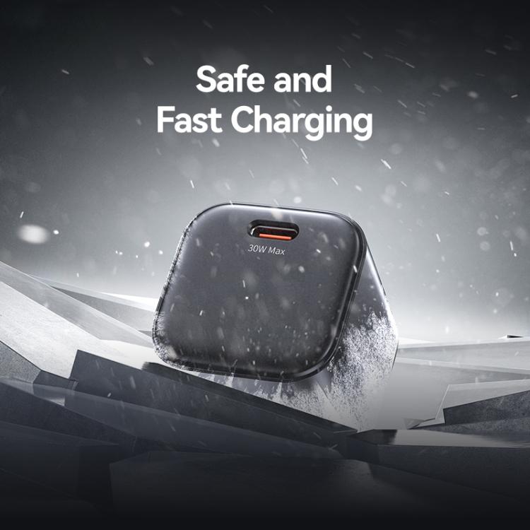 USAMS CC262 30W GaN USB-C / 타입-C 포트 미니 고속 충전기, EU 플러그