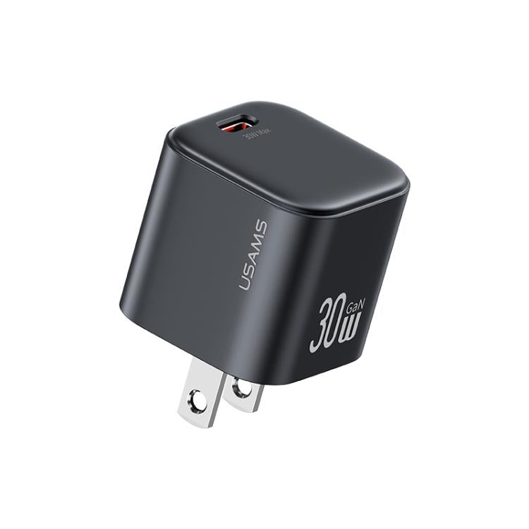 USAMS CC269 30W GaN USB-C / 타입-C 포트 미니 고속 충전기, US 플러그