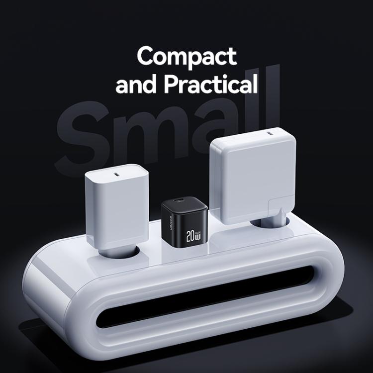 USAMS CC267 20W GaN USB-C / 타입-C 포트 미니 고속 충전기, US 플러그