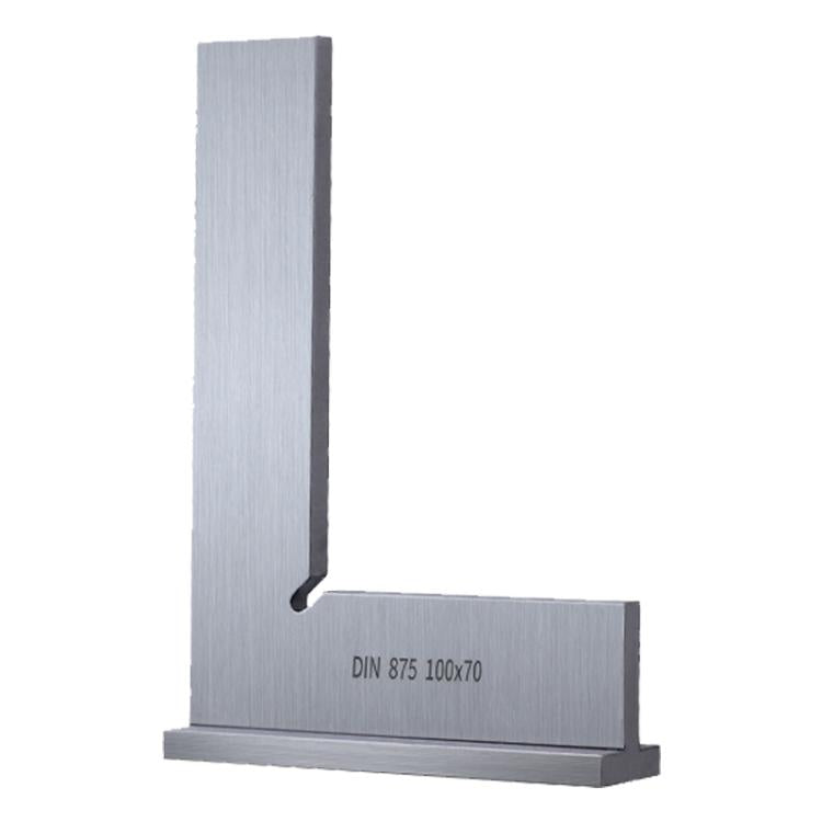 90 Degree Flat Edge Woodworking Square L-shaped Carbon Steel Knife Edge Set Square, 50x40, 75x50, 100x70, 3pcs/Set