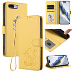 엠보싱 하트 고양이 가죽 휴대폰 케이스와 손 스트랩, iPhone XR용, iPhone XS Max용, iPhone 7 Plus / 8 Plus용
