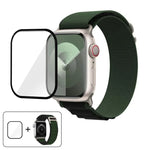 3D 곡면 필름이 적용된 버클 루프 나일론 시계줄, 애플 워치 시리즈 41mm용
