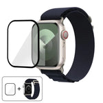 3D 곡면 필름이 적용된 버클 루프 나일론 시계줄, 애플 워치 시리즈 38mm용