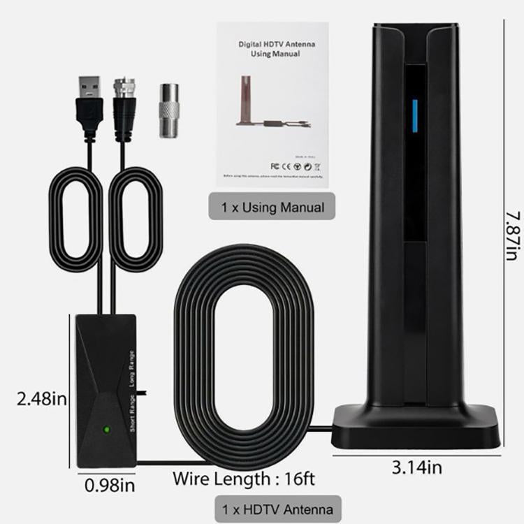 4K HD 디지털 TV 안테나 ATSC 지상파 안테나 수신기, ATSC