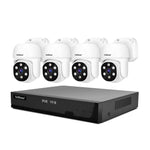 SriHome NVS005-POE030 3MP HD 4채널 POE 카메라 네트워크 비디오 레코더 키트, 3MP 4채널