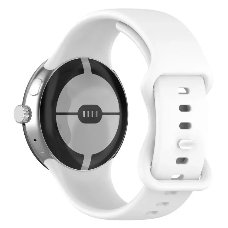 3D 곡면 필름이 있는 버터플라이 버클 실리콘 시계 밴드, Google Pixel Watch 3 45mm용, Google Pixel Watch 3 41mm용, Google Pixel Watch 2용, Google Pixel Watch용