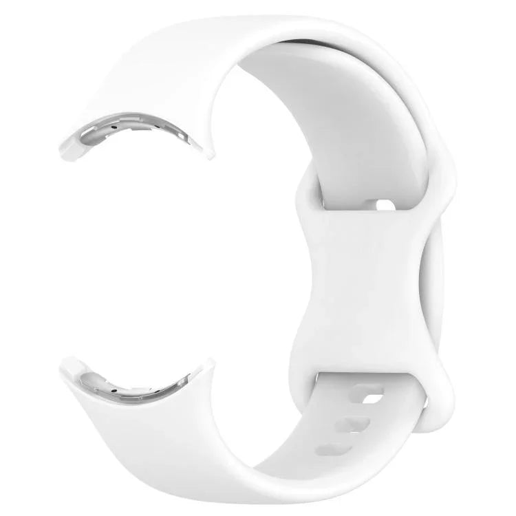 3D 곡면 필름이 있는 버터플라이 버클 실리콘 시계 밴드, Google Pixel Watch 3 45mm용, Google Pixel Watch 3 41mm용, Google Pixel Watch 2용, Google Pixel Watch용