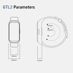 GTL2 1.47인치 TFT 화면 피트니스 트래커 스마트 손목밴드, 심박수 모니터링 지원