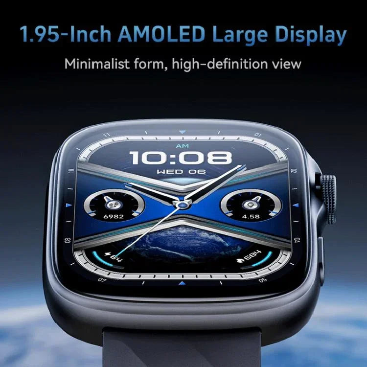 GTS10 1.95인치 AMOLED 화면 피트니스 트래커 스마트워치 심박수 모니터링 지원