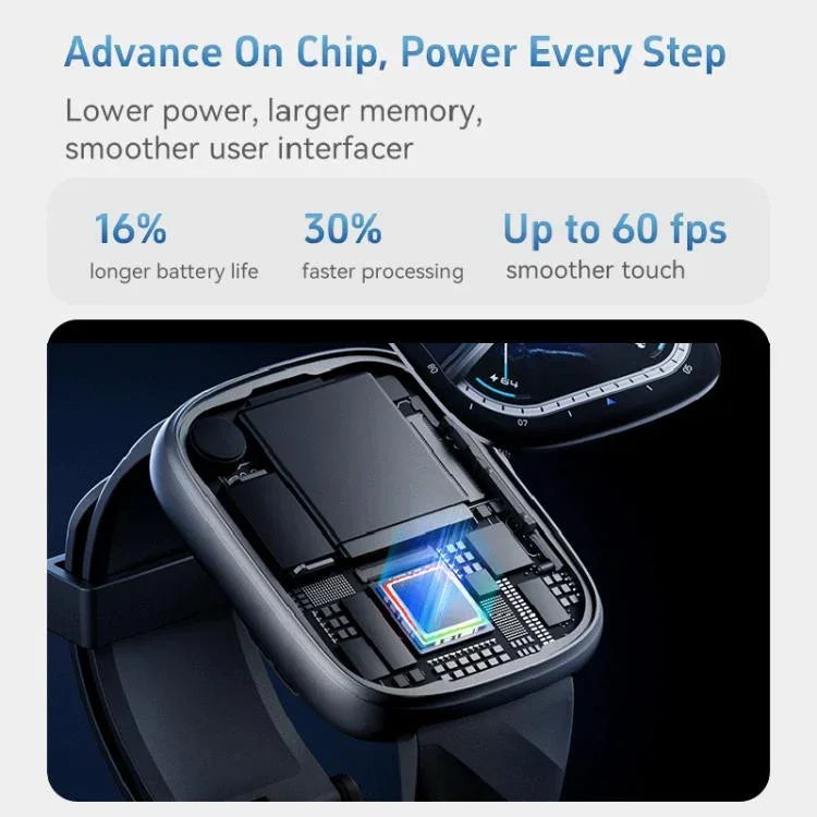 GTS10 1.95인치 AMOLED 화면 피트니스 트래커 스마트워치 심박수 모니터링 지원