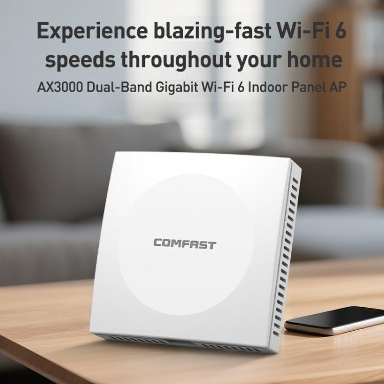 COMFAST CF-E593AX 3000Mbps 듀얼 밴드 WiFi6 벽면 AP, CF-E593AX