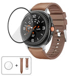 실리콘 가죽 스킨 시계 밴드 3D 곡면 필름 포함, 삼성 갤럭시 워치8 클래식 46mm용, 삼성 갤럭시 워치8 44mm용, 삼성 갤럭시 워치8 40mm용