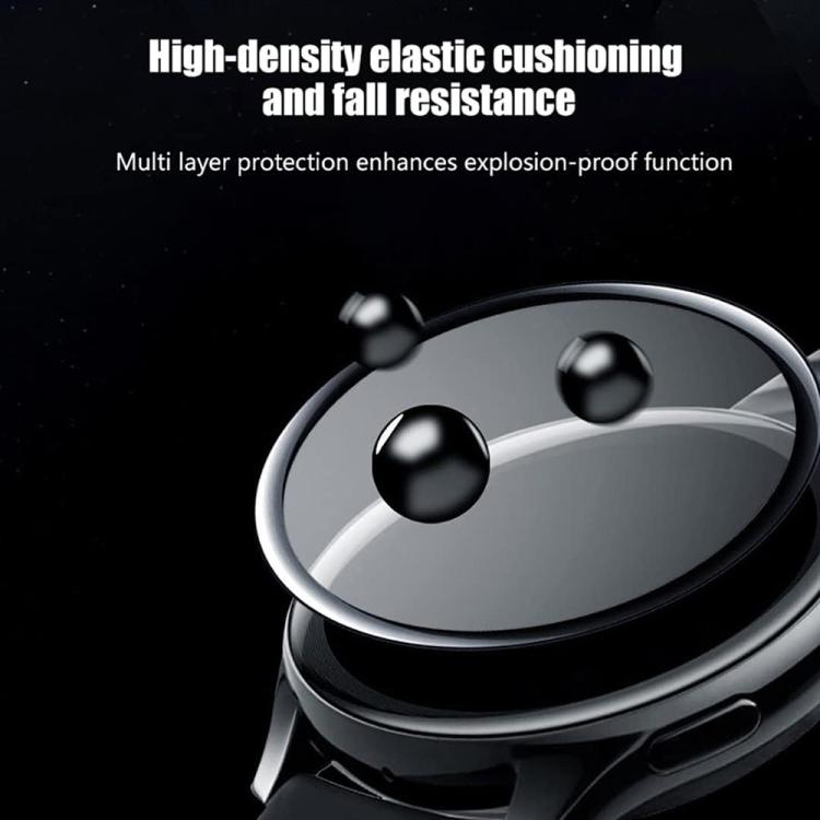 Wave Stitching Silicone Watch Band with 3D Curved Film, For Samsung Galaxy Watch6 44mm, For Samsung Galaxy Watch6 40mm, For Samsung Galaxy Watch6 Classic 43mm, For Samsung Galaxy Watch5 44mm