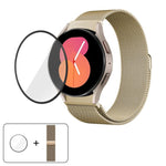밀라노 마그네틱 스테인리스 스틸 시계 밴드 3D 커브드 필름 포함, Samsung Galaxy Watch FE 40mm용, Samsung Galaxy Watch7 44mm용, Samsung Galaxy Watch7 40mm용, Samsung Galaxy Watch6 Classic 47mm용, Samsung Galaxy Watch6 44mm용