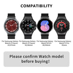 밀라노 마그네틱 스테인리스 스틸 시계 밴드 3D 커브드 필름 포함, Samsung Galaxy Watch6 Classic 43mm용, Samsung Galaxy Watch5 44mm용, Samsung Galaxy Watch5 Pro 45mm용, Samsung Galaxy Watch5 40mm용, Samsung Galaxy Watch4 44mm용