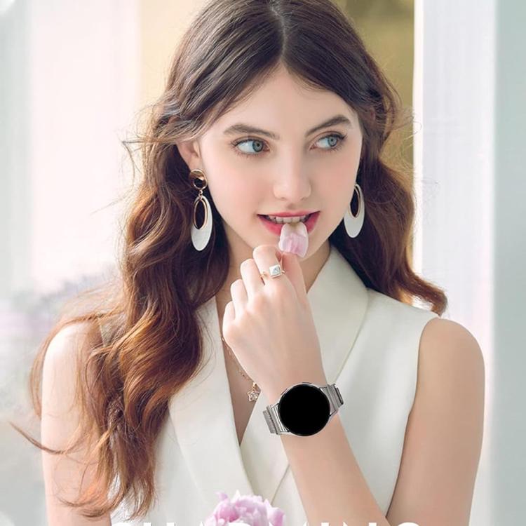 밀라노 마그네틱 스테인리스 스틸 시계 밴드 3D 커브드 필름 포함, Samsung Galaxy Watch6 Classic 43mm용, Samsung Galaxy Watch5 44mm용, Samsung Galaxy Watch5 Pro 45mm용, Samsung Galaxy Watch5 40mm용, Samsung Galaxy Watch4 44mm용